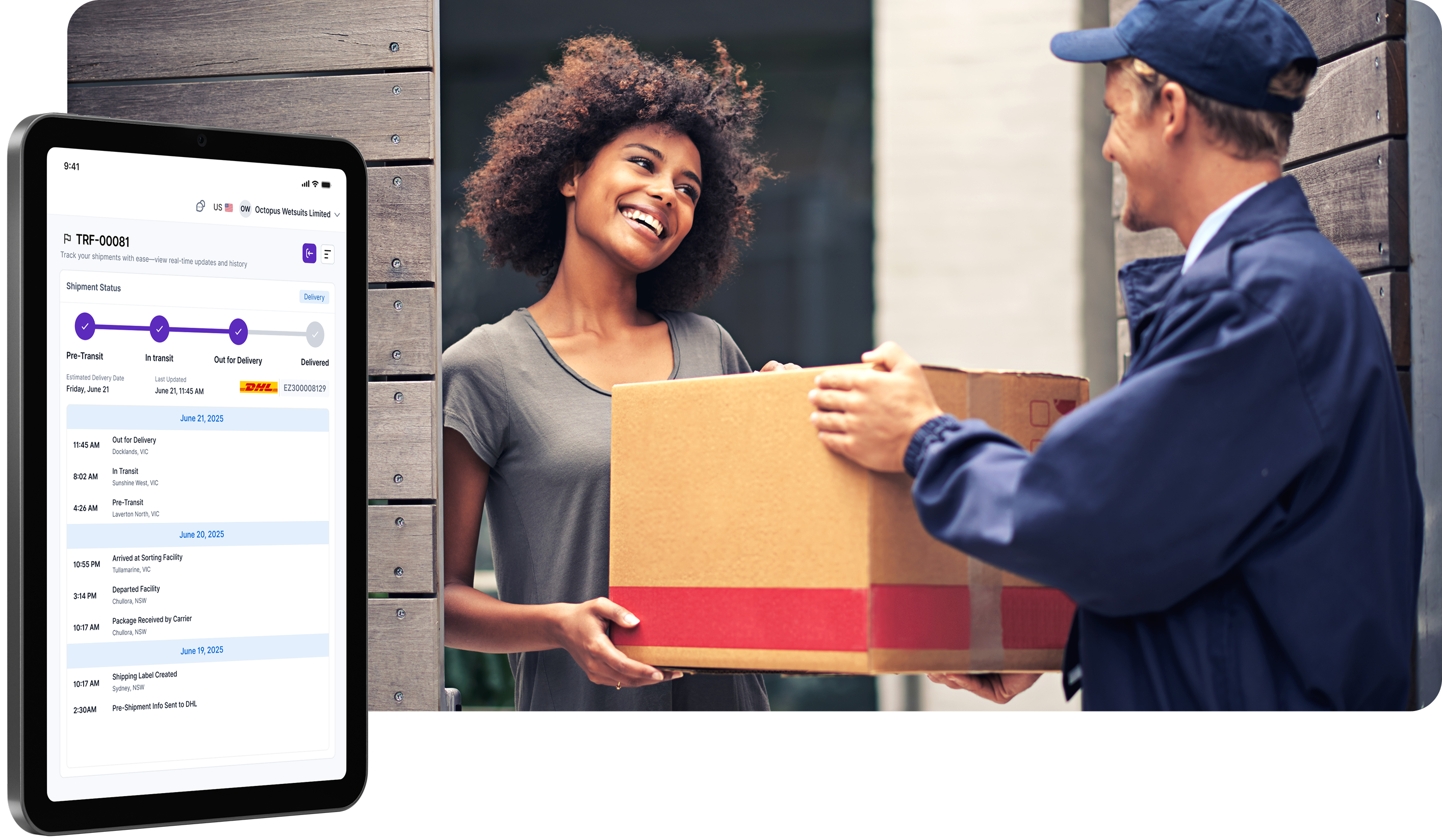 Carrier shipping