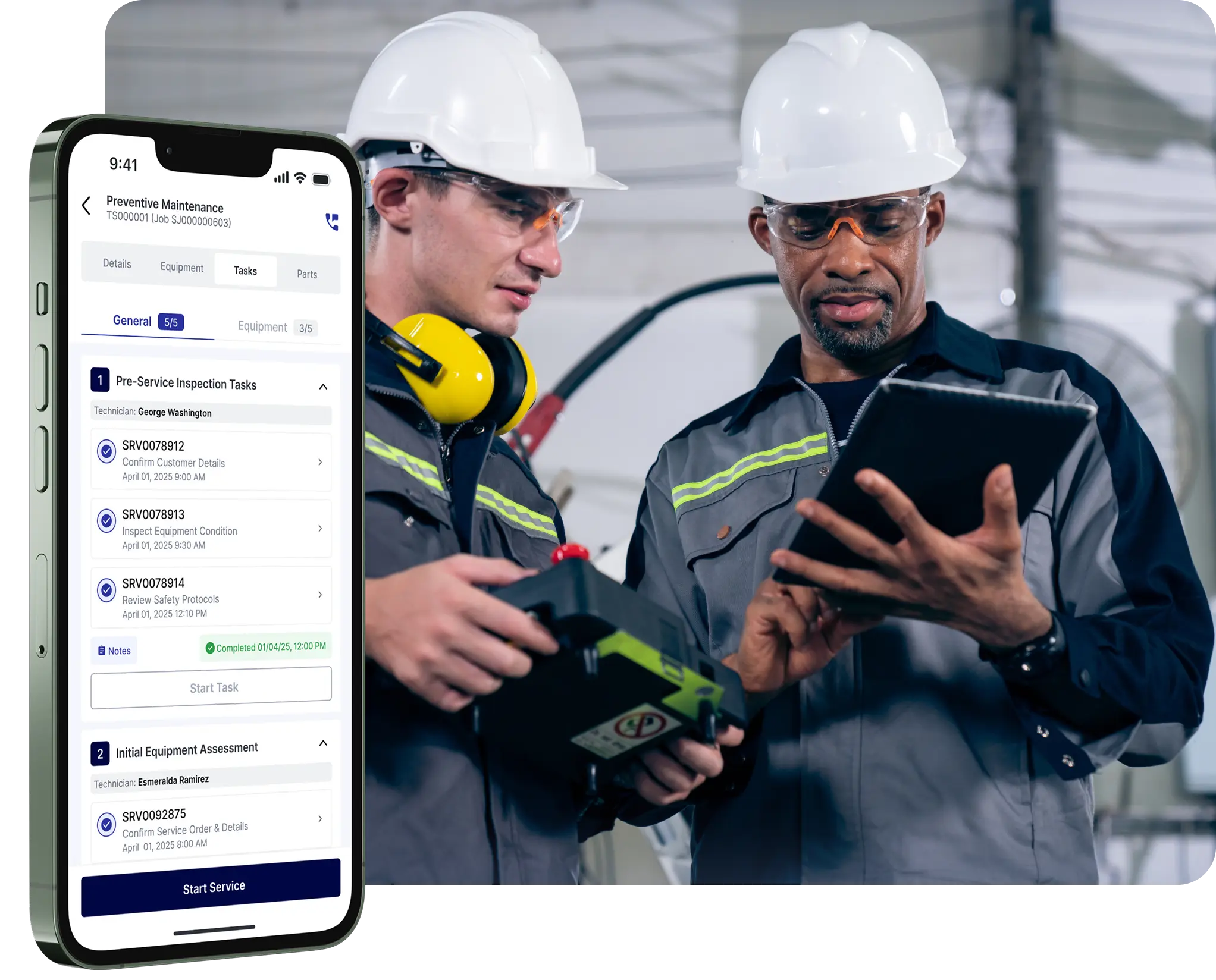 Digital Pre-Service Inspections